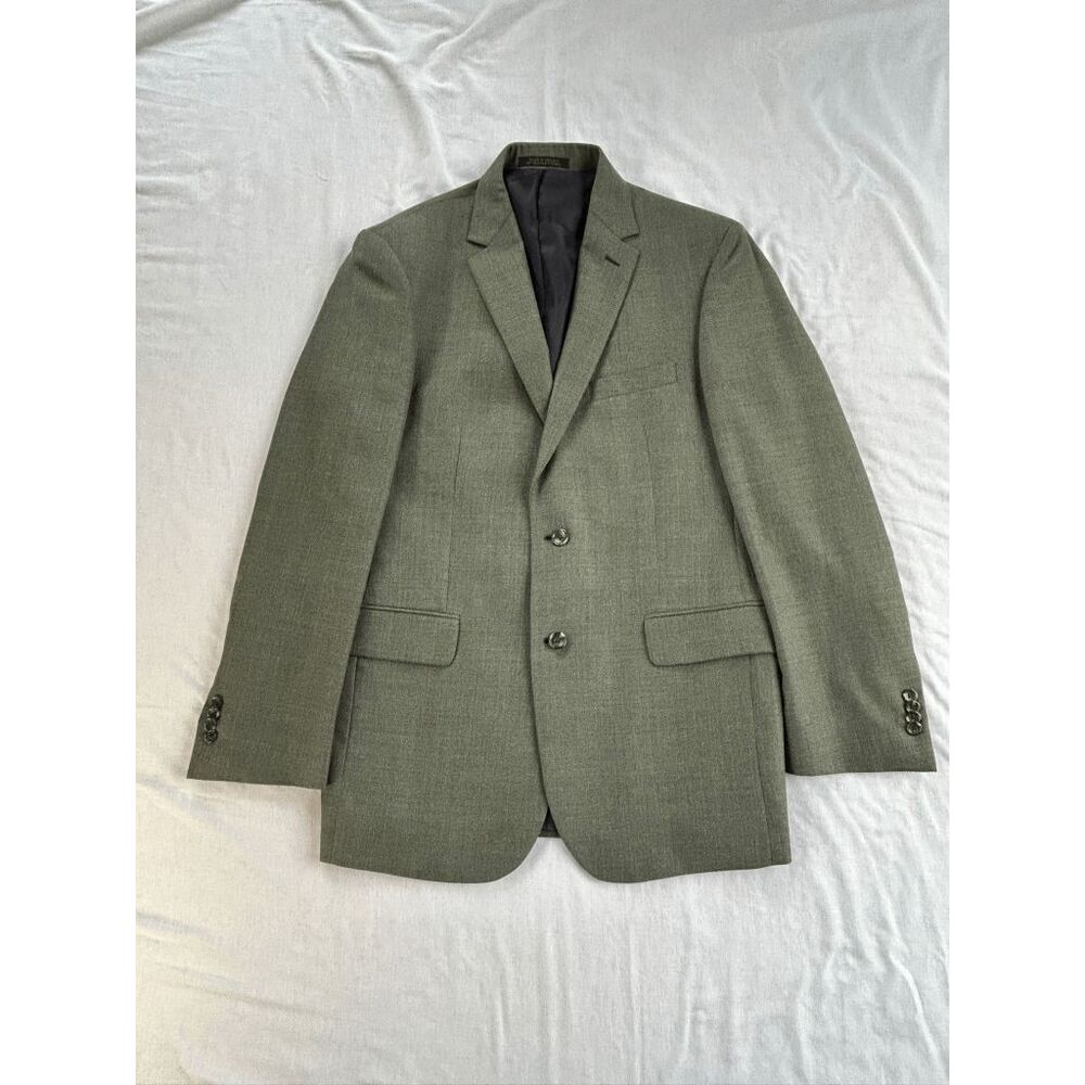 Jos A. Bank Reserve Olive Green 100% Wool Sport Coat/Blazer Size 42L